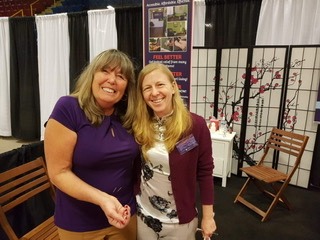 Acupuncturist hosting the one pin acupuncture challenge for pain at the East Coast Women’s Show in Halifax