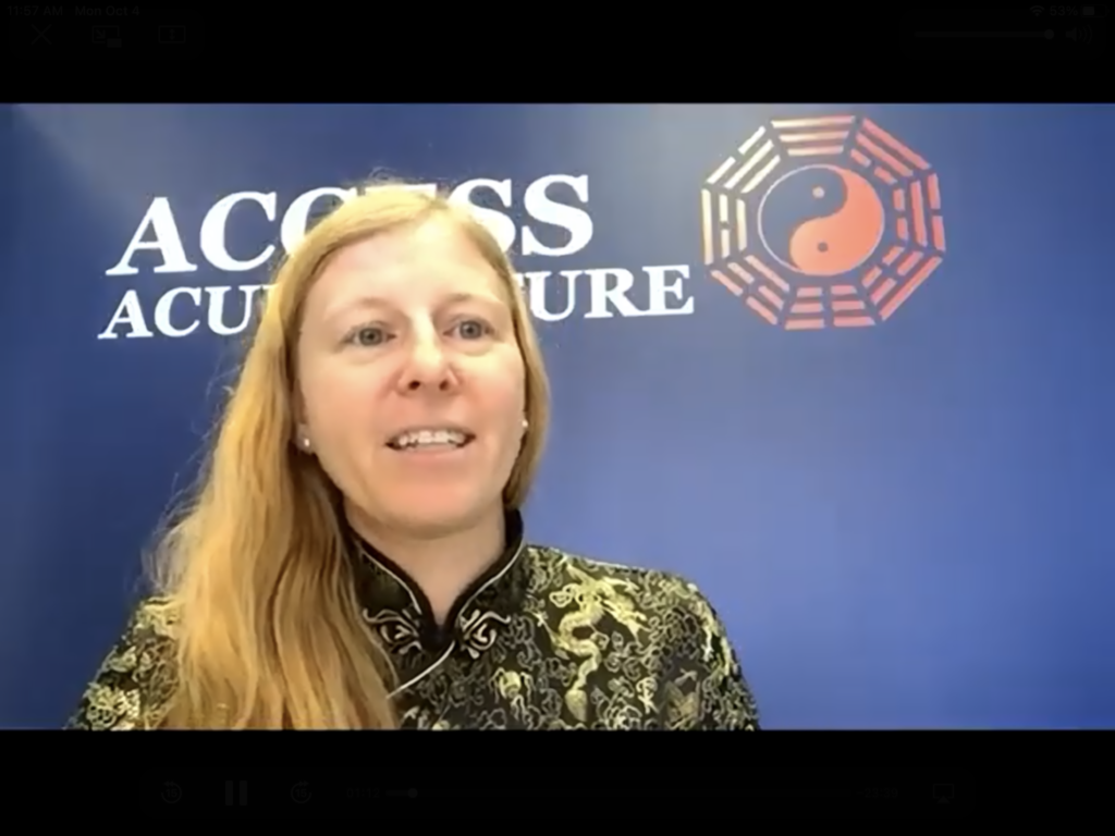 Julie Discussing Acupuncture & Chinese medicine for Bladder Issues